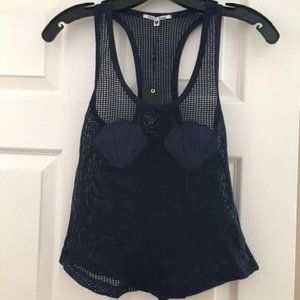 Wildfox Swim Seashell Tank  Navy Size XS